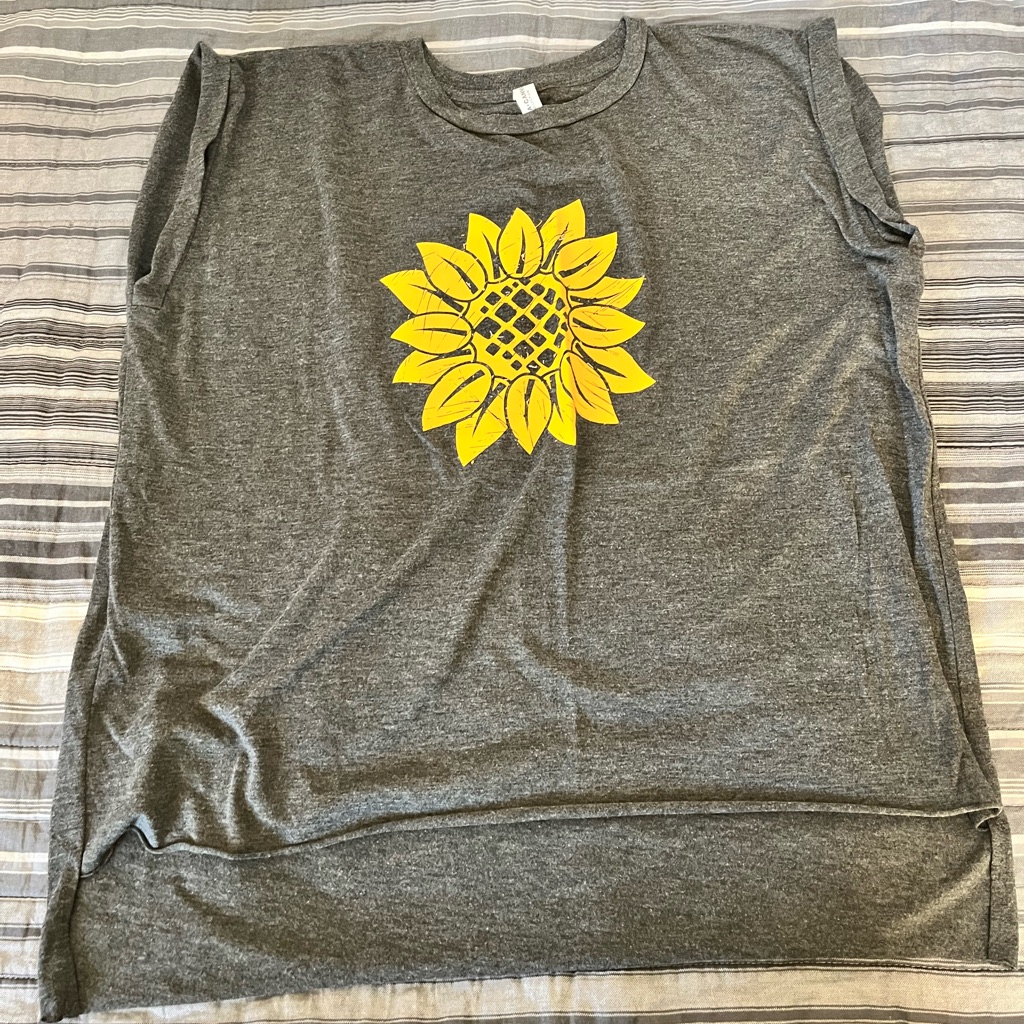 Bella Canvas Hi-Low Hem T-Shirt Sunflower